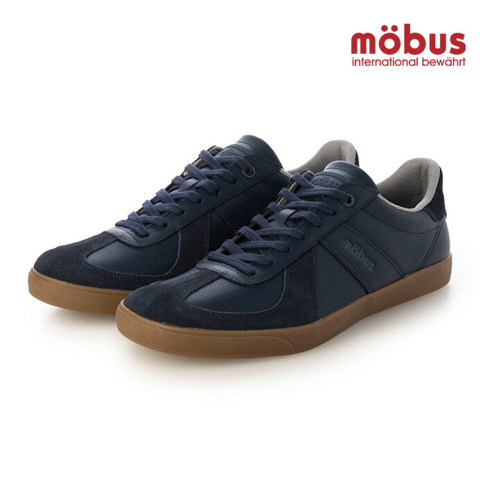 モーブス スニーカー ニュルンベルグ mobus NURNBERG M-2214t 3100 ネイビー メンズスニーカー ローカット 靴 シューズ 7,560円