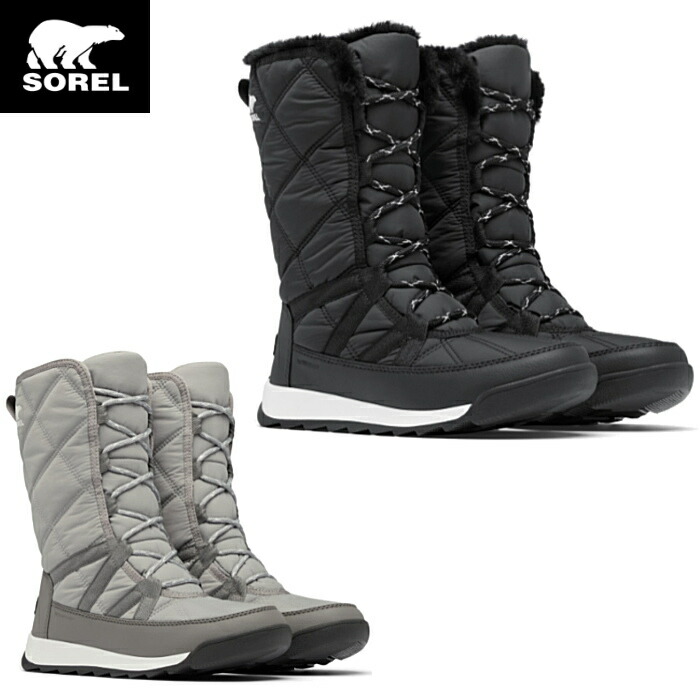 ソレル SOREL レディース スノーブーツ ウィットニー2プラス トールレース ウォータープルーフ NL5163 WHITNEY II PLUS TALL LACE WP 防寒 ブーツ 防水 滑りにくい 雪道