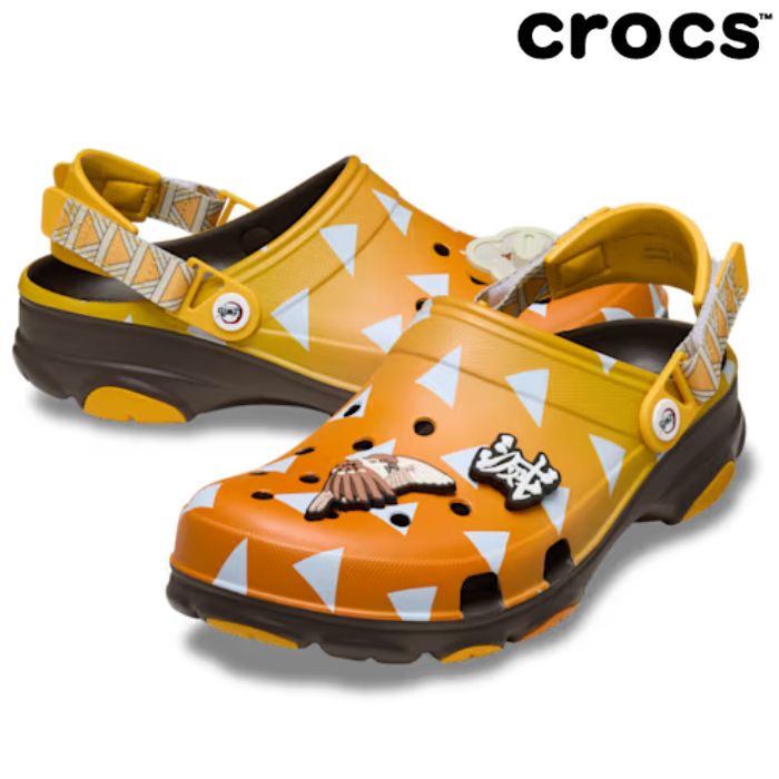 クロックス crocs メンズ レディース サンダル クロックバンド クロッグ すぐ乾く 軽量 人気 ブランド「鬼滅の刃」善逸 オールテレイン クロッグ 212430-90h 海 川 プール レジャー|スニーカー・靴激安通販 Reload