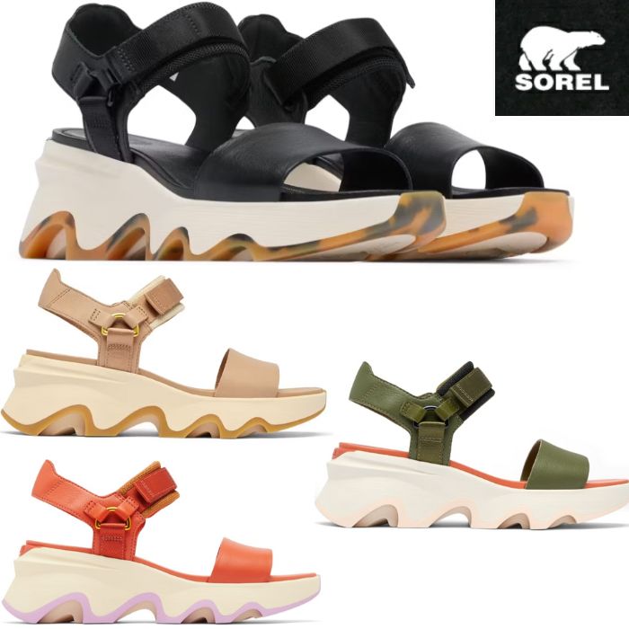 ソレル SOREL NL4962 キネティックインパクト ワイストラップハイサンダル KINETIC IMPACT Y-STRAP HIGH SANDAL サンダル レディース スポーティ スポサン サマー 夏 ブランド ストラップサンダル マジックテープ アウトドア 厚底 12,008円