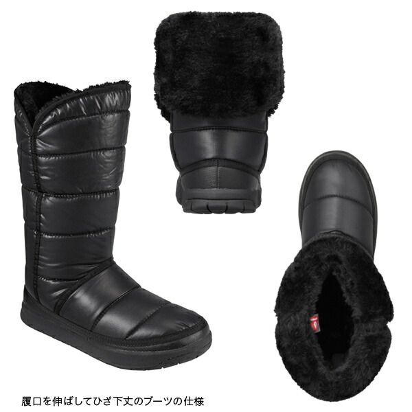 black north face snow boots