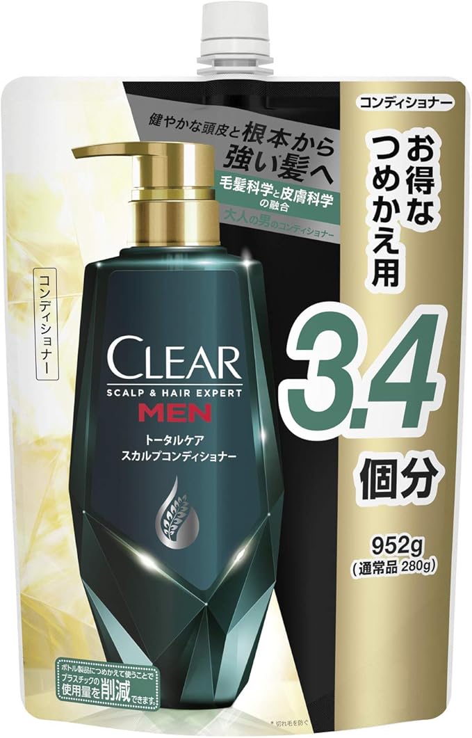 【楽天市場】【訳あり】CLEAR (クリア) フォーメン トータルケア スカルプ コンディショナー 大容量 詰め替え 952g メンズ 男性用