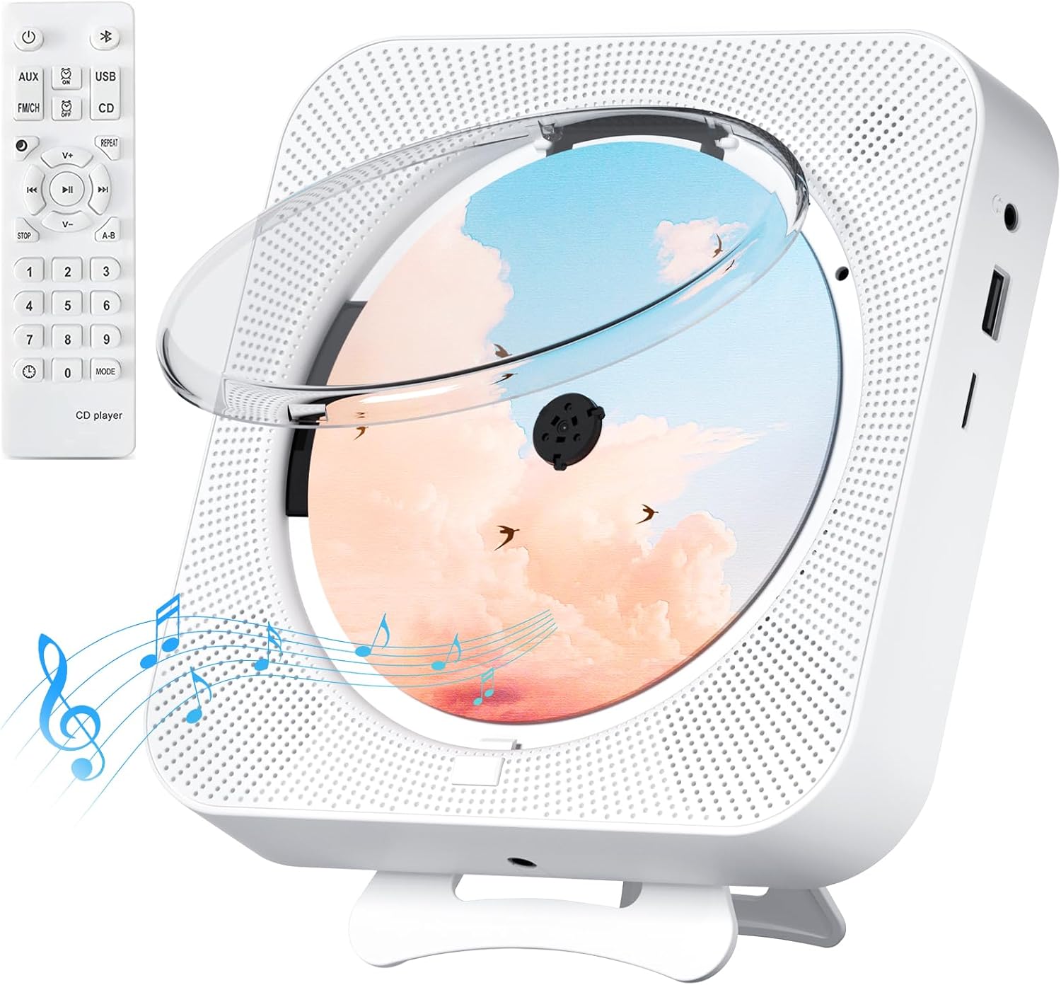 CDプレーヤー Excellent リモコン付き 楽天市場】ENVYCLOUDcdプレーヤーリモコン付きCDラジカセHi-Fi