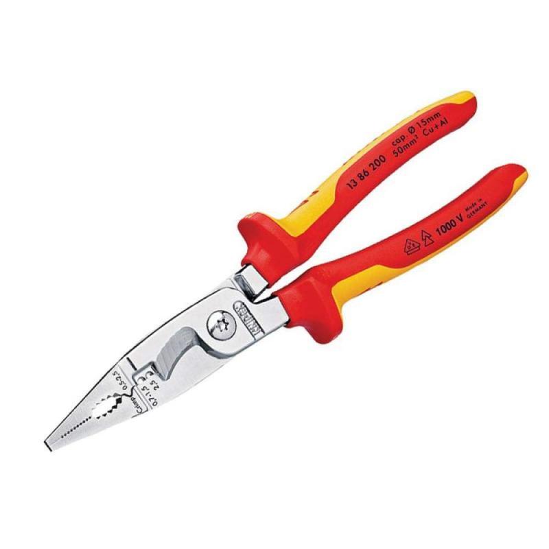 クニペックス KNIPEX 1386-200 絶縁エレクトロプライヤー (SB)