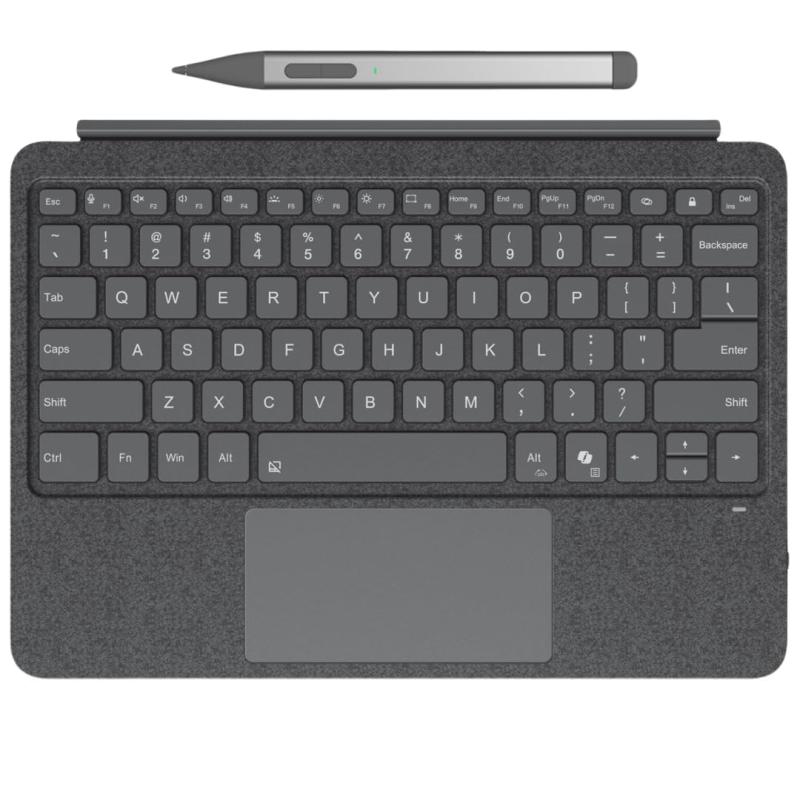 Surface タッチペン 付き添い人 Surface Pro 12in 2025年模範例用 鍵盤 軽さ手合い押しかぶせる 磁気へばり付く式 タッチパッド申し受ける 七色うしろ側ともし火付き添い人 薄型 分け隔てる式鍵盤 US英語割り付ける 多角度自然調整 静 ブラック+タッチペン-グレー+タッチペン-ブルー+タッチペン