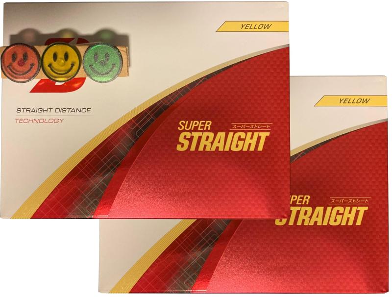 ゴルフボール SUPER STRAIGHT スーパーストレート 2025年モデル おまけ付き