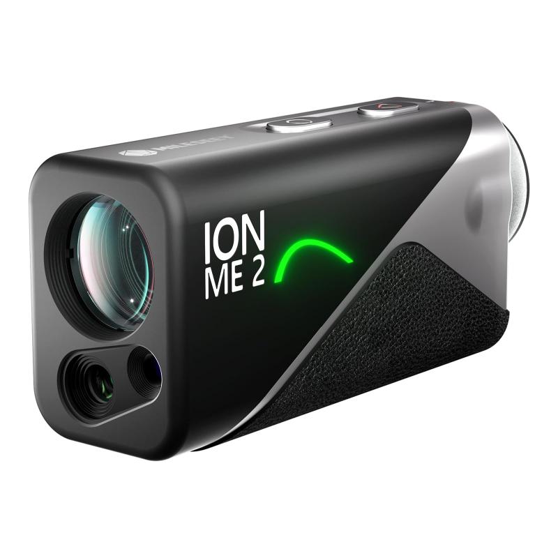 MILESEEY ゴルフ レーザー距離計 IONME2 超小型 mini PinPoint Green・・ モード 3点間距離 OLED赤緑色表示 90%高透過率 6倍望遠 1100yd対応 ±0.5yd高精度 ゴルフ 距離計 ミニ 96*44*32mm