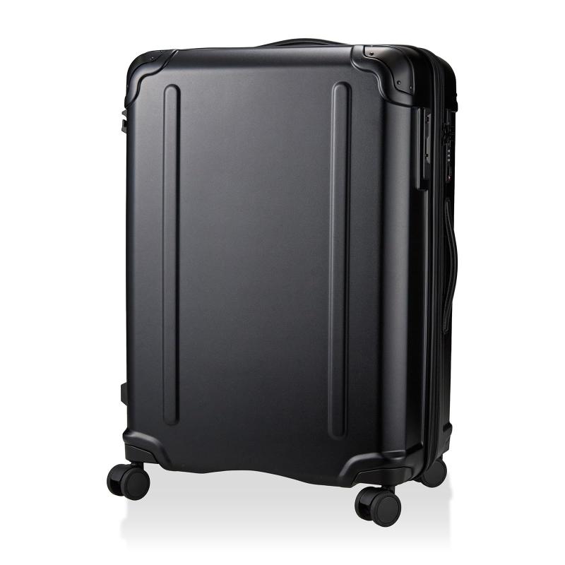 [シフレ] 大型ジッパースーツケース Lサイズ 90L 容量拡張時100L ポリカーボネート100％ 軽量 ストッパー付キャスター カップホルダー 2WAYロック 長期旅行 海外旅行 ハピタスプラス 5.0kg マット