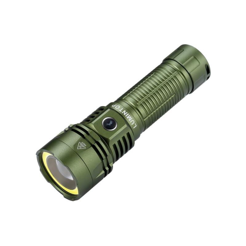 LUMINTOP LED懐中電灯 1500ルーメン 700m照射距離 USB-C充電式 （スポットライト/フラッドライト/赤色灯) IPX8防水 マグネットテール付属 W2
