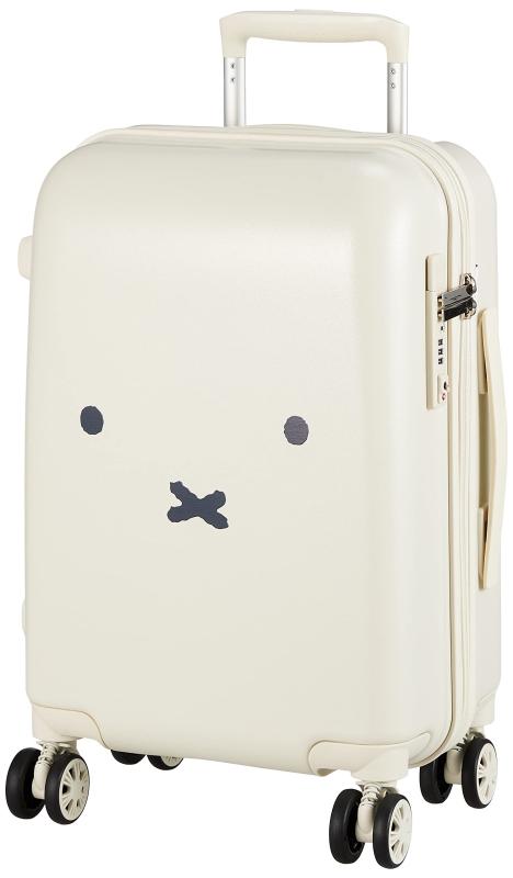 [ハピタス] かわいさで話題沸騰ミッフィー スーツケース フェイスデザインシリーズ HAP2249 30L 23 cm 2.9kg Sサイズ：フェイスブラック/シルバー