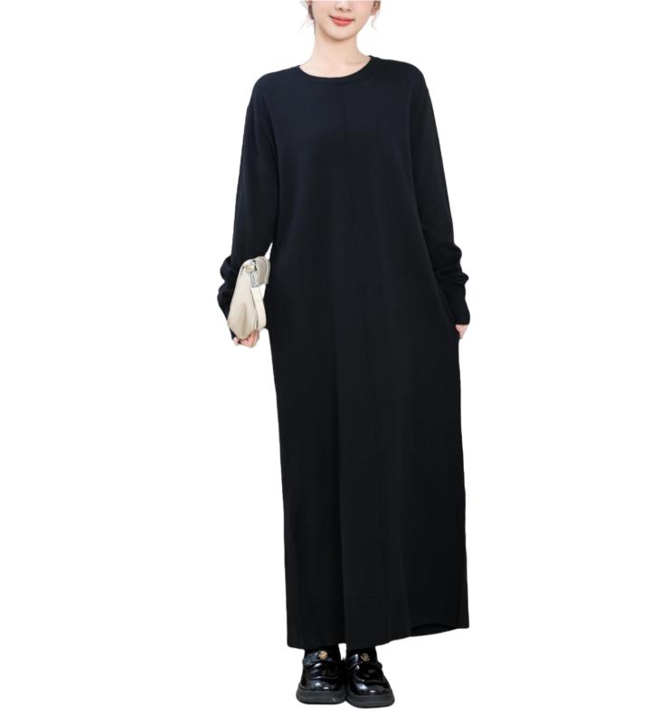 [MATSUMIZUYU] ニットワンピース レディース ワンピース ロング丈ワンピース上品 高見え 秋服 オフィス 春 秋冬 ニットワンピ 長袖 きれいめ 7,262円