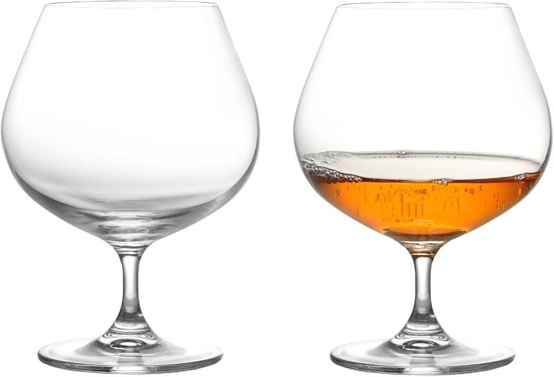 GLASKEY クリスタルブランデーとコニャックスニフターグラスセット