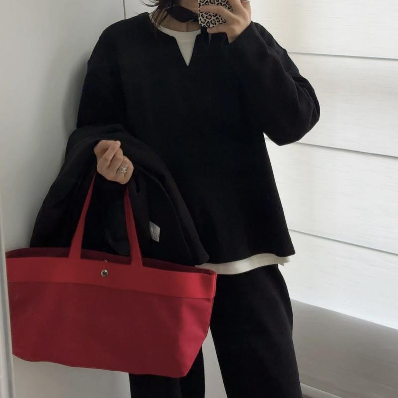 ハンドバック レディース キャンヴァス 帆布 トートバッグ 手提げ御徒面子 かばん 一肩先 肩かけ 嚢 大静電容量 通い 普段使い走り 心地好い 分かりやすい 飛び切り感 赤 紺 綿織物リネン 軽さ ヨコ型 下げ翼