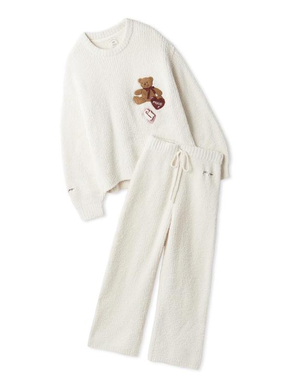 gelato pique(ジェラート ピケ) 【ONLINE】ベビモコベアさがらプルオーバー＆ロングパンツセットPWNT255192レディース