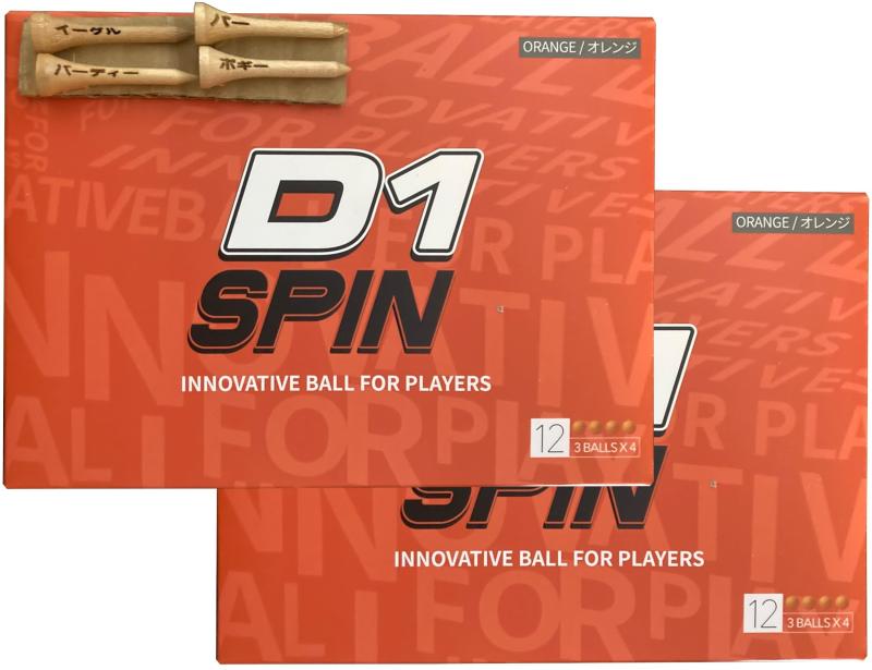 【 ２ダース 】 本間ゴルフ HONMA ゴルフ ボール D1 SPIN スピン おまけ付き