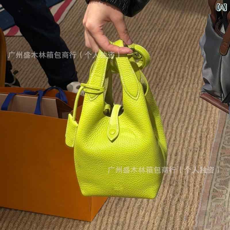 バッグ レディース ショルダーバッグ トートバッグ ハンドバッグ バケツバッグ かばん 鞄 本革 牛革 レザー 肩掛け 斜め掛け マカロンカラー 大容量 通勤 通学 旅行 デイリー デイリー使い カジュアル ナチュラル シンプル 上品|リメイクバディー