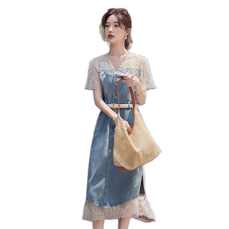 衣装 お上さん用 夏 綿織物 スピード競技 うつり変わり ジーンズ Vのど首 短袖 高腰 A生産ライン 中長丈 細長い切口 風呂敷き包みスコート 精神状態 通い 愛くるしげ 軽さ 通い表現スタイル 普段使い走り 分かりやすい 青写真 純然たる色合い 肩紐 セットアップなし