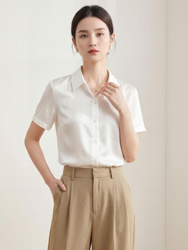 成人女性用 プルオーバー トップス 短袖 真絲 サン蚕絲 生まれ変わり衣料繊維 微柔軟性 純色 方領 基本理念款 通い 人となり 技能装 基本理念 上張り 白いこと 黒 深灰 クジャク青 夏 染めつける 製作 決まり切った丈 50-65糎 通じる体型 単排名取り草 人となり 心ゆかしい ?南アジア 源頭工業プラント S M L XL