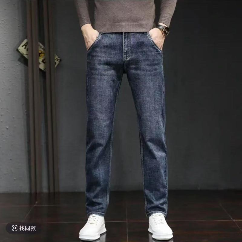 メンズ 牛仔パンツ デニム 長ズボン 直筒型 修身 ミドルウエスト ボタン 開襟 水洗加工 綿素材 65% 微弾性 口袋 飾り 通勤 日常 普段使い 青春 流行 18-24歳 オールシーズン 黒 黒灰 復古 藍 藍灰 黒色 灰色 ヴィンテージ風 軽量 伸
