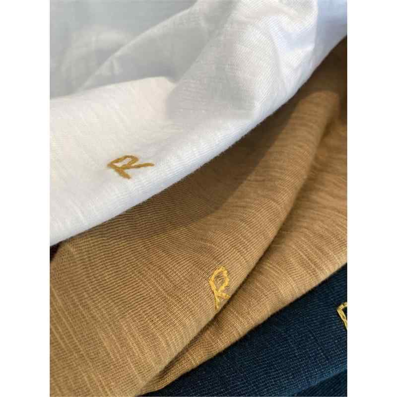 Tシャツ レディース 短袖 刺繍 動物柄 竹節コットン 伸縮性 綿素材 95%以上 幅広シルエット 丸首 セットインスリーブ 日系 韓国風 快適 日常使い デイリー 夏 春夏 ホワイト ブラウン ネイビー