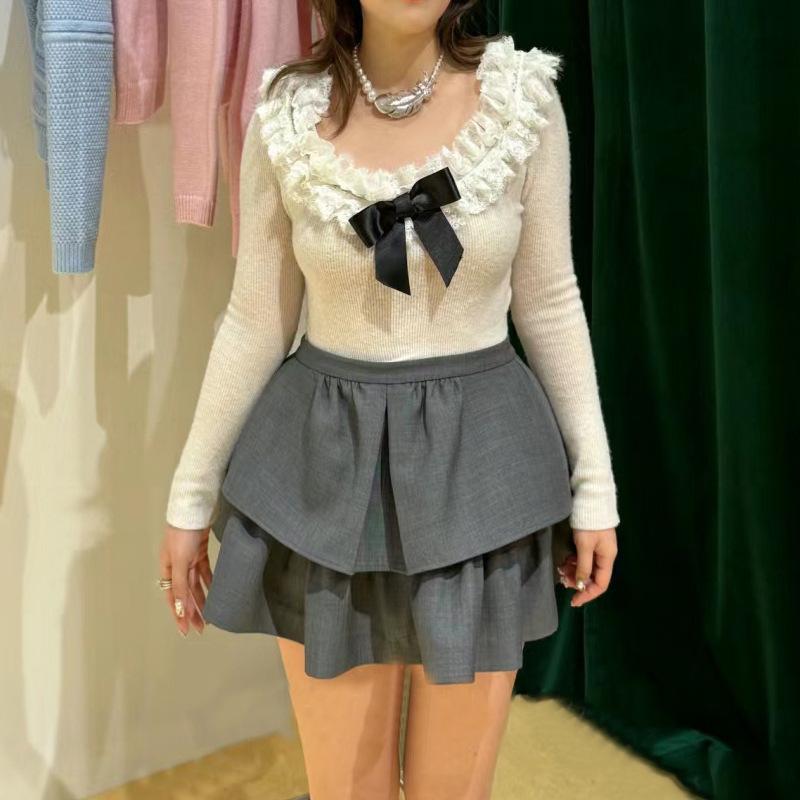 半身スコート 成人女性用 ご機嫌酉の方角 A伝達ルート 短丈 大波裾 二層 うつり変わり 絨毛 ポリエステル 無弾力性 薄墨色 黒 通い 日常 人となり 心ゆかしい 梨型体型 うしろ帯向け
