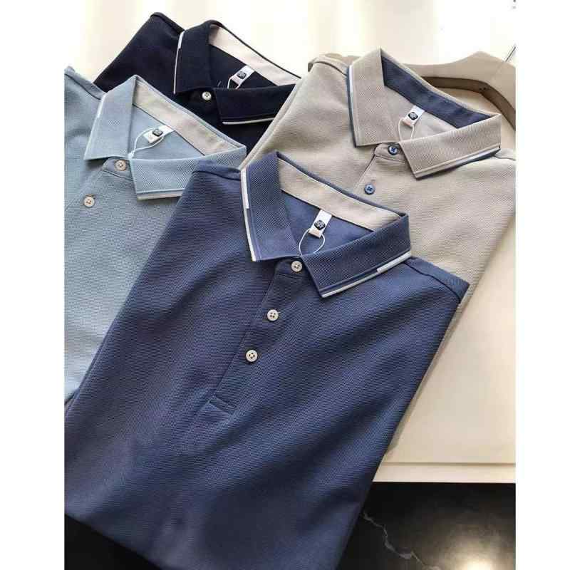 メンズ Tシャツ ポロシャツ 短袖 翻領 ビジネス 休? 綿 素材 吸湿排汗 白色 ・柑其色 藍色 広松 型 夏季 トップス 紳士服 日常着 爽快 感 快適 着用