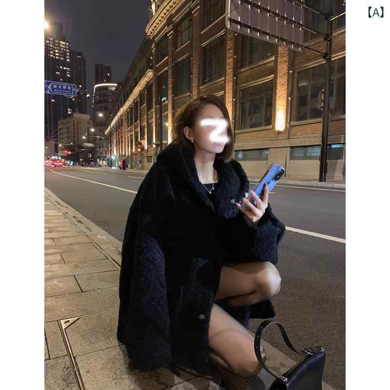 コート レディース ムートンコート ボアコート ファーコート フード付き シープスキン 厚手 ゆったり ヴィンテージ風 防寒 アウター 秋冬｜リメイクバディー
