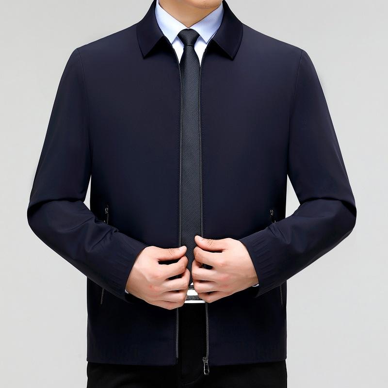 メンズ 上衣 烏兎 薄っぺら 商行為 休? 翻領 中年 成人男性 桑蚕? 耐磨 ポリエステル 裏地 ラジン かざり付ける 直下? 免? 取り計らう 側縫 挿袋 外穿 長袖 薄墨色 紺 ゆったり 影ぼうし 分かりやすい 百搭 通い 韓国風 35歳以上 純色 長袖 ジャケッ