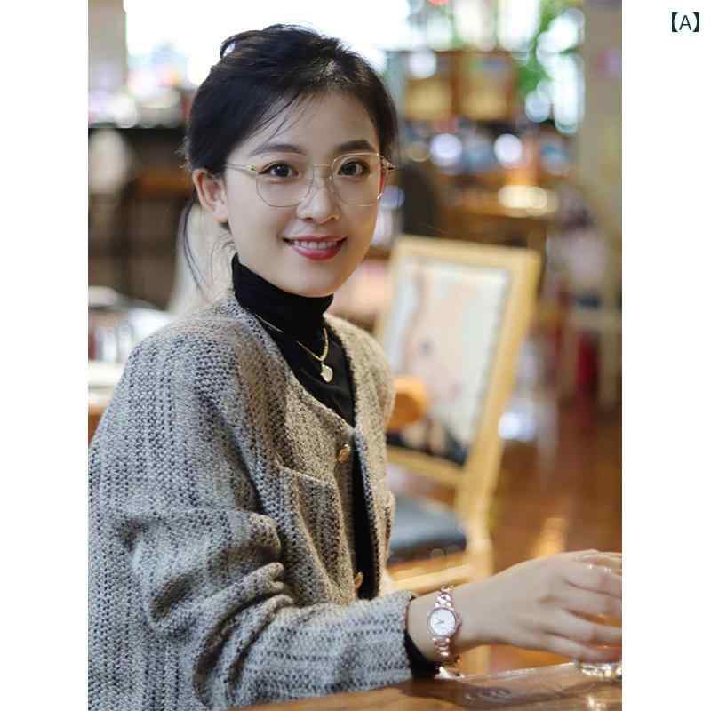 レディース 厚地の外套 三春 小香風 短丈 粗花・希 人となり 減齢 上張り ポリエステル 純色 長袖 丸首 単排名取り草 中厚 うつり変わり 角袖巡査 フレンチ表現スタイル 押し並べて版型 決まり切った丈 成人女性 成年者用