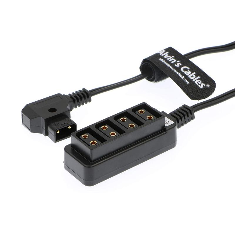 Alvin's Cables D-tap 電源分岐ケーブル D-tap オス 4ポート D-tap メス 給電アダプター Vマウントカメラバッテリー対応 P-tap 電源ハブ｜リメイクバディー