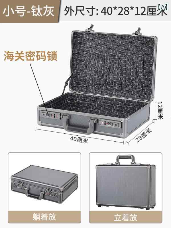 軽銀アロイ 手提げ 暗証携帯電話 鍵を掛ける ボックス席 小型 家用 納める 整理保存用具 法的文書 現ナマ 現ナマ 入れもの