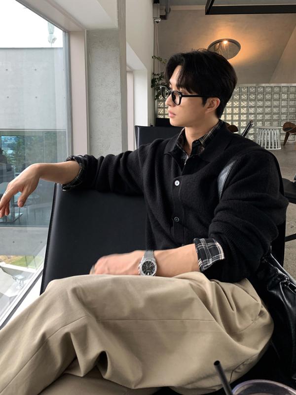 メンズ 編み物 ジレー 開襟 長袖 混紡 ?? 保暖 韓国風 ゆったり 春 花喫茶店 黒 紺 免? 産業 日常 兄ちゃん 年月 トップス スウェーター 毛衣 編み物お召しもの 混紡原料品 ゆったり影ぼうし 流行り物 今めかしい 生あたたかい 軽さ 好いたらしい