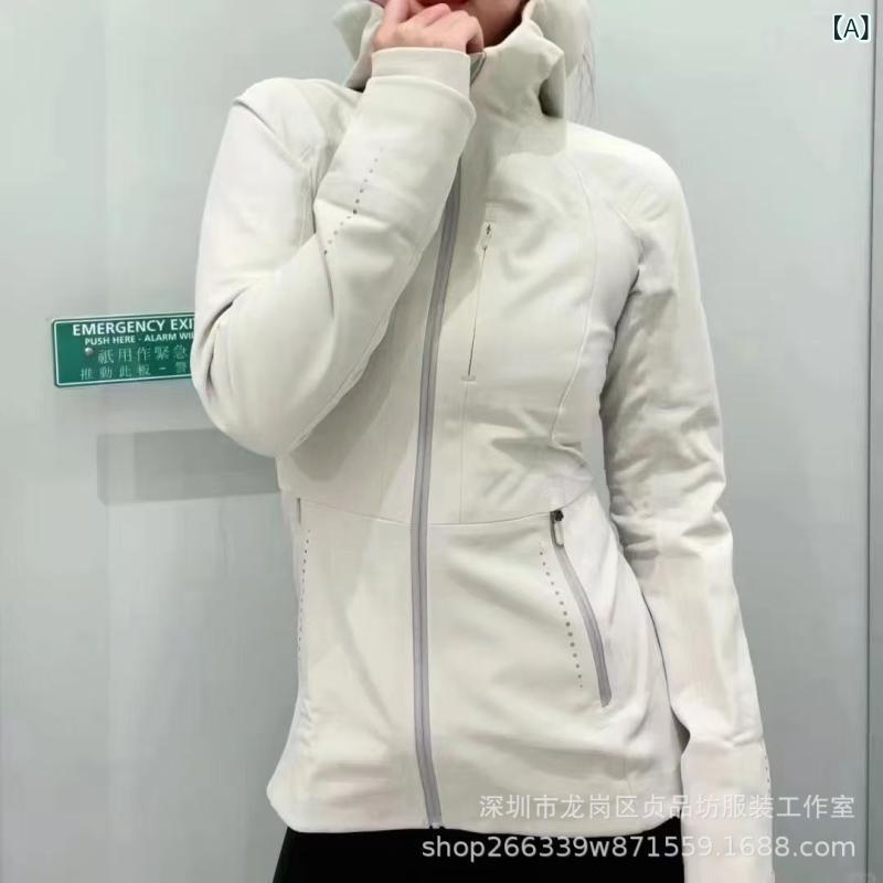 lulu 秋冬 アウター パステル色の ホンブルグ帽外殻 上衣 防風 フリース ボンネット付き添い人 瑜伽お召しもの 運動競技 前掛け 朦々たる 厚地の外套 レディース 黒 ペパーミント緑であること