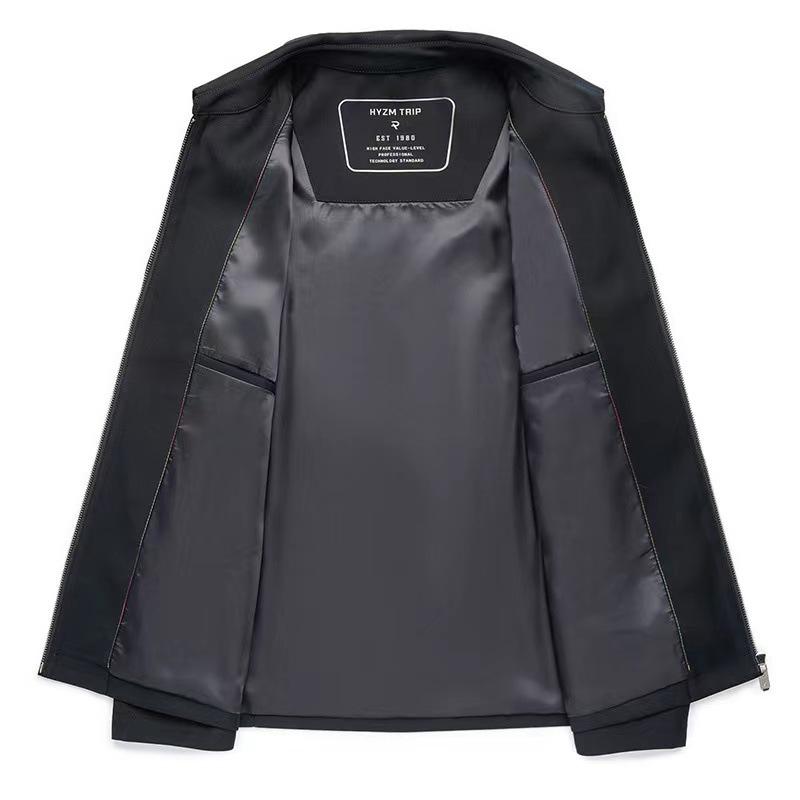 メンズ ジャケット ウール カシミヤ 高級感 ビジネス カジュアル 紳士服 アウター 40代 50代 格子柄 春秋用ネイビー｜リメイクバディー