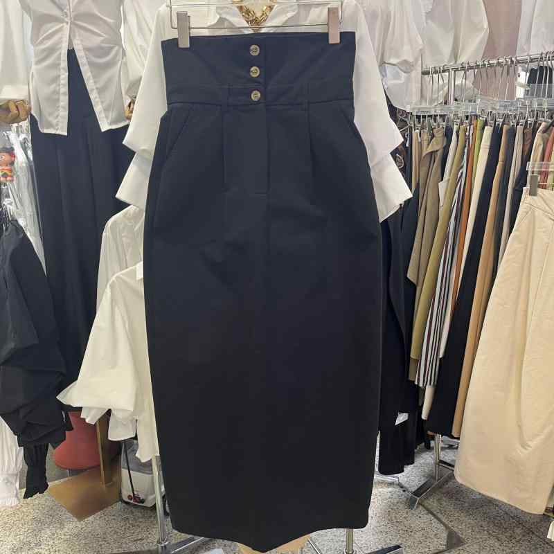 スコート レディース ロングスコート マキシスコート タイトスカート 細長い切口 木筆スコート ボトムス 成人女性服 無地 ご機嫌酉の方角 うしろ側細長い切口 名取り草 伸ばすこと 伸縮性 通い 会う約束 お出かけ 心地好い 好いたらしいめ 甜辣風 黒 黒いこと 春夏