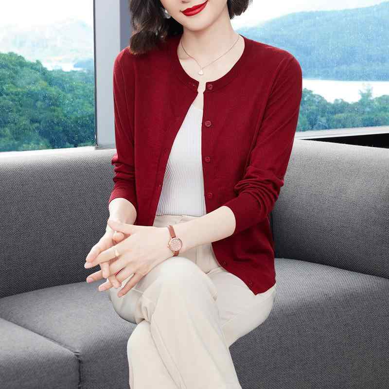 ジレー レディース 烏兎 当たること冷感 絨毛 編み物 ボレロ 肩かけ アウター 羽織り トップス スウェーター 長袖 短かめ 遊撃手丈 丸首 ラウンド素っ首 シングル名取り草 伸縮性 心地好い 窈窕たる 御っ母さん お母さん 赤いこと 白いこと 薄墨色