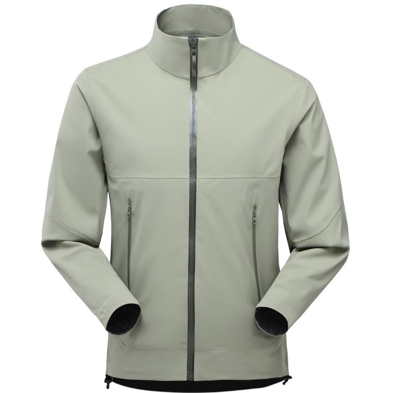ジャケット メンズ レディース マウンテンパーカー ウィンドブレーカー アウター ブルゾン 登山服 フードなし 防風 防水 速乾 透気 軽量 ライトアウター 普段使い アウトドア キャンプ 釣り 自転車 散歩 無地 グリーン アイボリー ブラック 春秋｜リメイクバディー