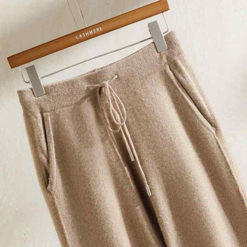 カジュアルパンツ メンズ 束脚パンツ 羊絨パンツ 100% カシミヤ ウールパンツ ジョガーパンツ ロングパンツ 高腰 ハイウエスト ボトムス 厚手 伸縮性 秋冬 防寒 通勤用 普段使い 部屋着 暖かい ニット 深灰 浅灰 紫｜リメイクバディー