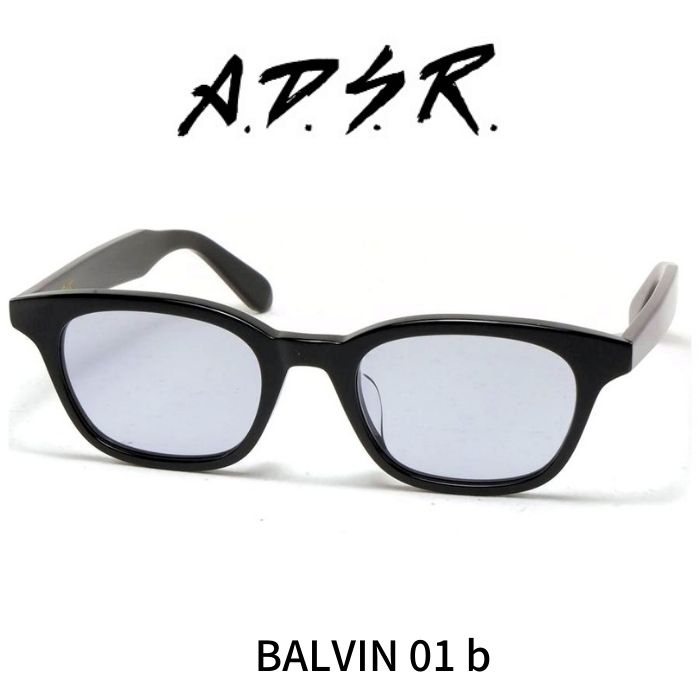 美品 ADSR サングラス ベッコウ ブルーレンズ エーディエスアール ダリル A.D.S.R. ZAPPA ザッパ 01 (c) Shiny Black-Light Blue lenses