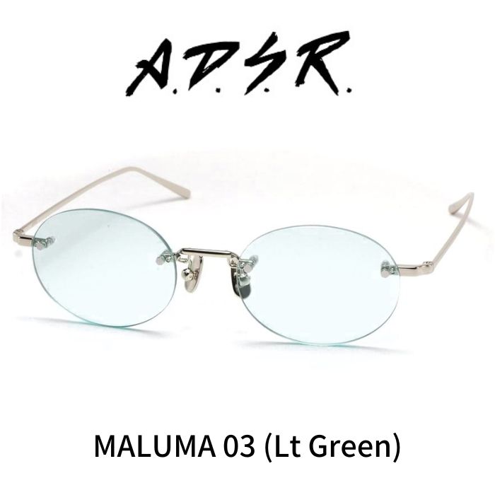 ★A.D.S.R エーディーエスアール LOU02 ラウンド度なしメガネ A.D.S.R. - Lou02 (d) Lt.Gray | ALTERFATE
