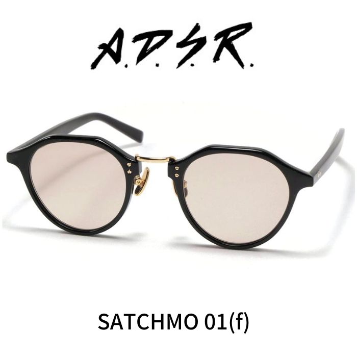 A.D.S.R. adsr SATCHMO 01サッチモ サングラス A.D.S.R. SATCHMO(サッチモ) 01 シャイニーブラック/シルバー
