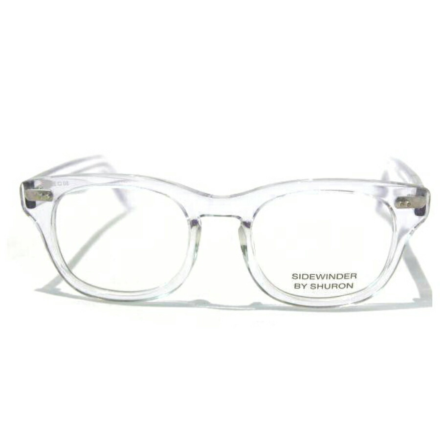 超激安 シュロン サイドワインダー UVカットレンズ付き 眼鏡 メガネ SHURON SIDEWINDER クリアフレーム Clear Lens  newschoolhistories.org