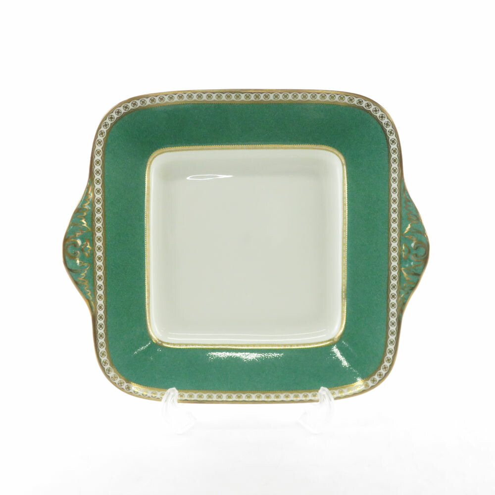 美品 WEDGWOOD ウェッジウッド ユーランダーパウダーグリーン BB一皿 乳酪＆食麺麭 お皿 SY8505K 【中古】