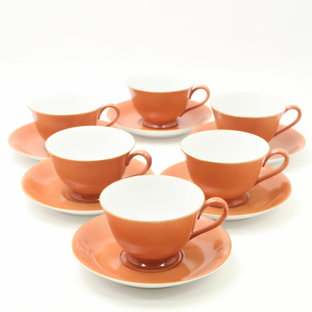 Noritake ノリ竹 優勝杯＆平円盤 6客 仕掛ける 紅茶 珈琲 マル気違い 年寄りの SO1100 【中古】