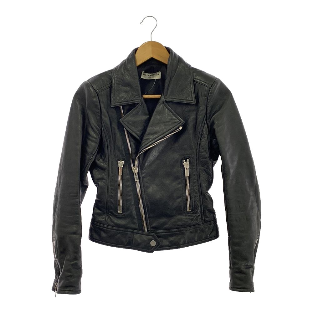 楽天市場】バレンシアガ ライダースジャケット サイズ34 ブラック