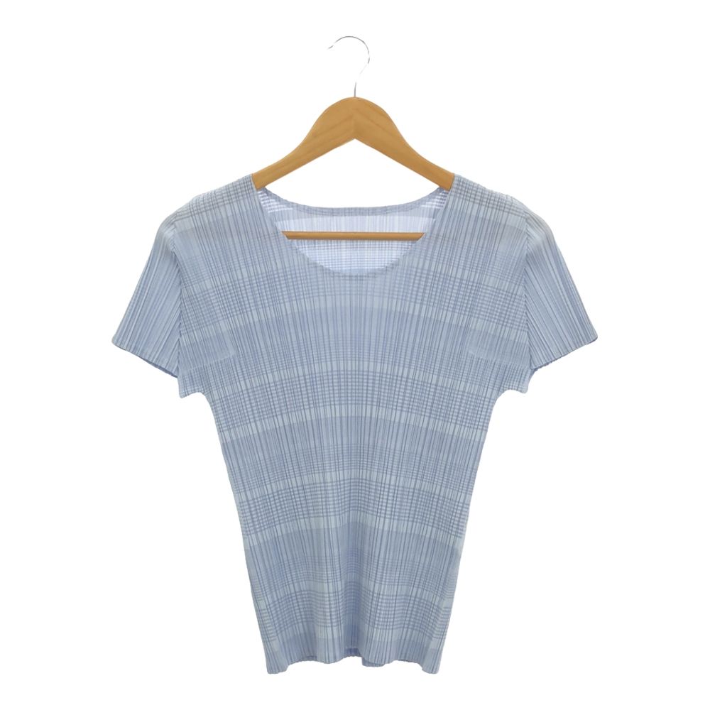 美品 ISSEYMIYAKE イッセイミヤケ IM82KK725 メッシュトップス 2 半袖 風景柄 プリント レディース AY5761W2 美品 ISSEYMIYAKE イッセイミヤケ IM82KK725 メッシュトップス 2