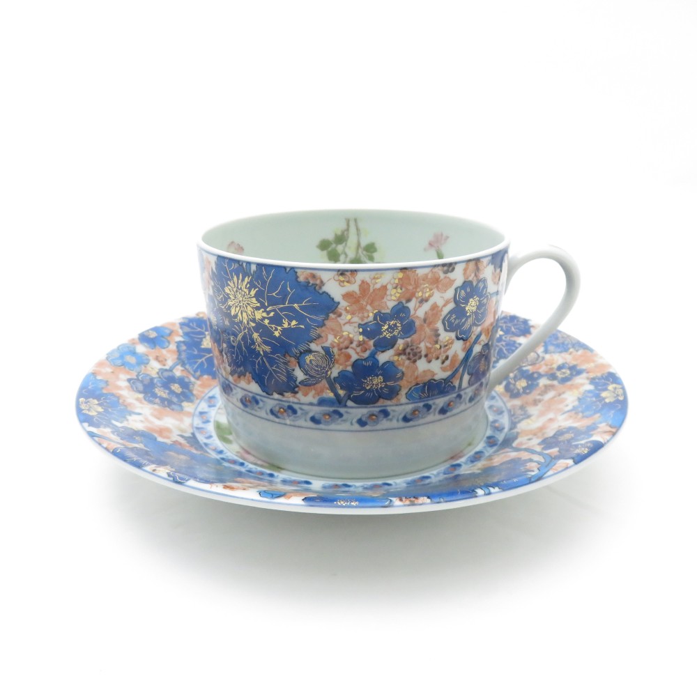 美品 HAVILAND アビランド リモージュ ダムーズ Dammouse 優勝杯＆平円盤 紅茶 珈琲 レア 滅多に無い SU9589B4 【中古】