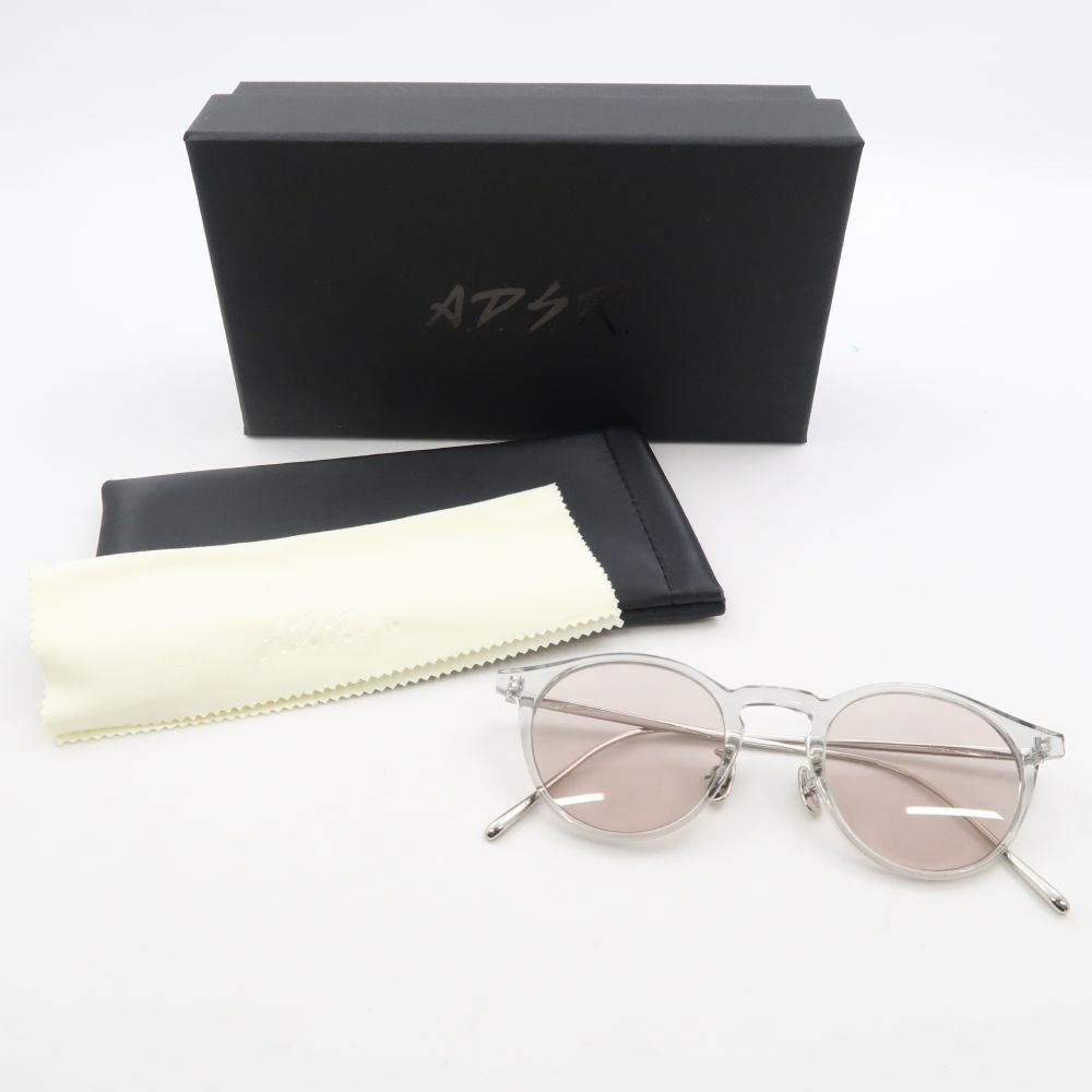 美品 A.D.S.R. エーディーエスアール COLIN 05 サングラス 度あり レンズカラーLt.Brown メガネ AM6297 【中古】