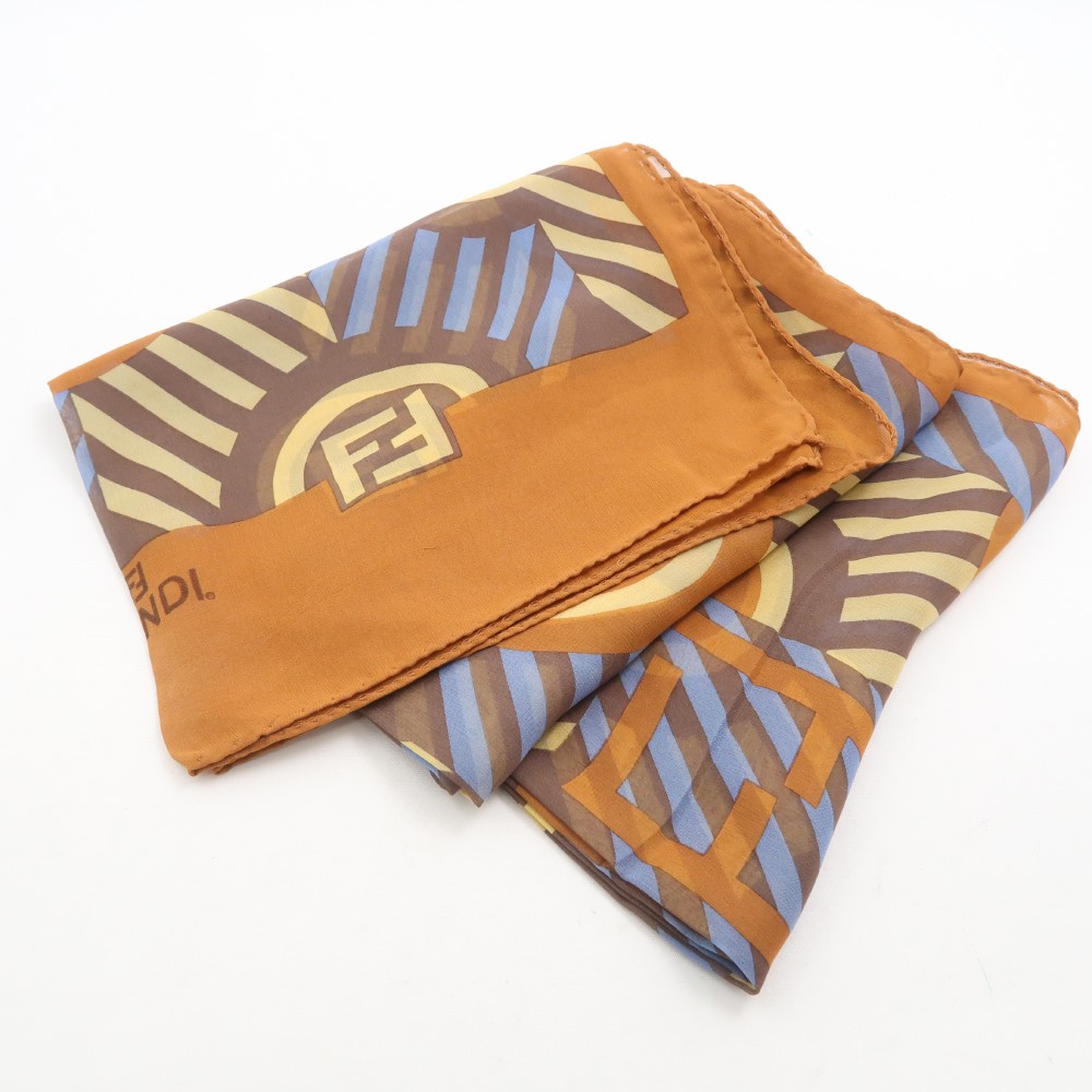 楽天市場】FENDI【フェンディ】スカーフ ズッカ柄 FFパターン 総