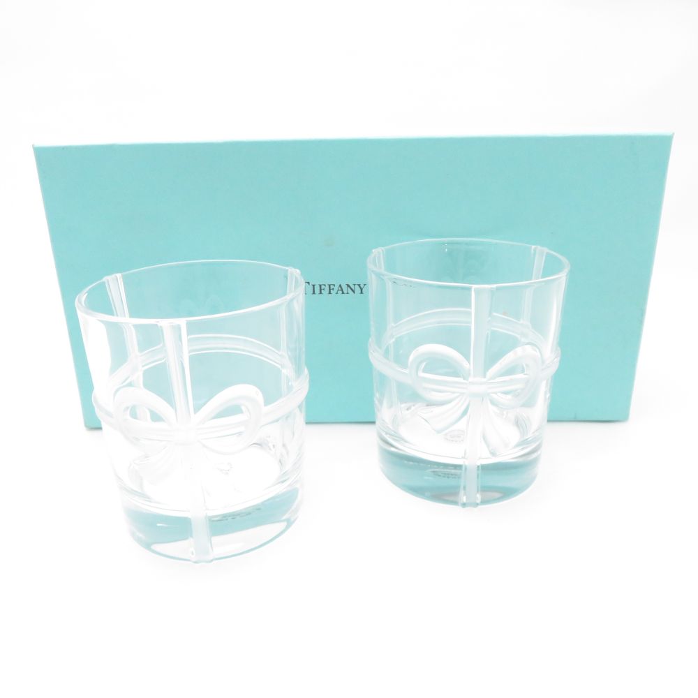 Tiffany ペアグラス　リボン Tiffany& Co.ティファニー ペアグラス リボン タンブラー - メルカリ